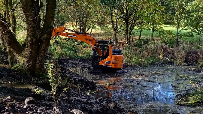 Restoration of Lady Lucy's pond at Wentworth Castle Gardens